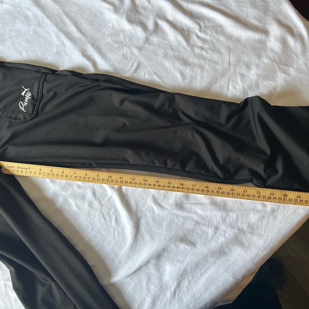PUMA Black Athletic Jogger Pants Logo Pocket XS - Picture 4 of 6
